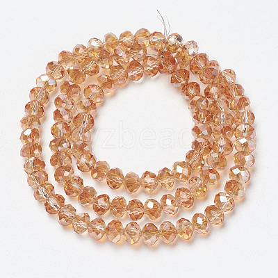 Electroplate Glass Beads Strands EGLA-A034-T3mm-J14-1