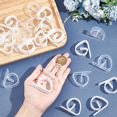 28Pcs 2 Colors Plastic Tablecloth Clips AJEW-GF0007-22-1