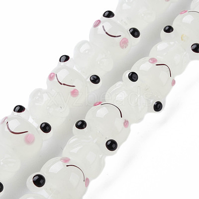Handmade Bumpy Lampwork Beads Strands LAMP-T007-16C-1
