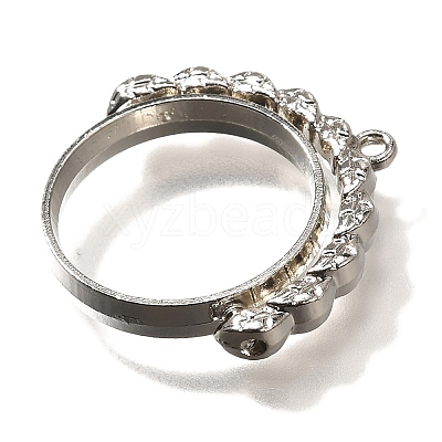 Alloy Open Back Bezel Pendants PALLOY-I223-17P-1
