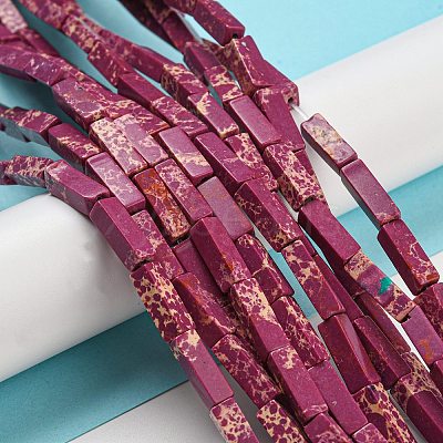 Synthetic Imperial Jasper Dyed Beads Strands G-D077-C01-04-1