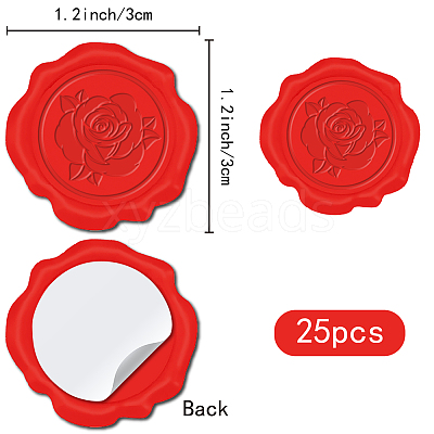 Adhesive Wax Seal Stickers DIY-CP0010-69G-1