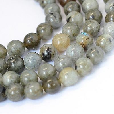 Natural Labradorite Round Bead Strands G-E334-10mm-19-1