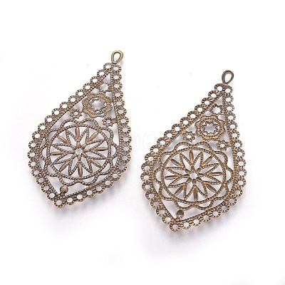 Iron Filigree Large Pendants X-IFIN-R0168-AB-1
