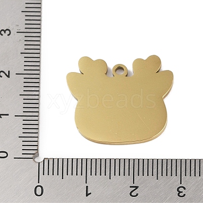 201 Stainless Steel Pendants STAS-C095-21G-1