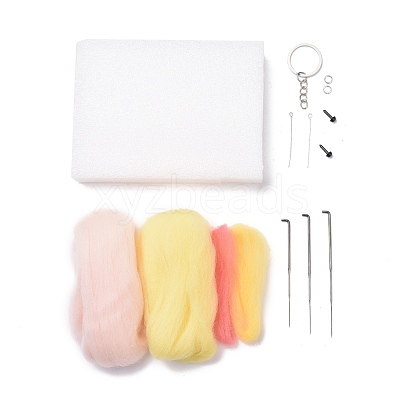 DIY Constellation Doll Keychain Needle Felting  Kit DIY-D068-01P-06-1
