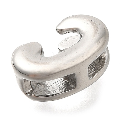 304 Stainless Steel Slide Charms STAS-B075-37P-C-1