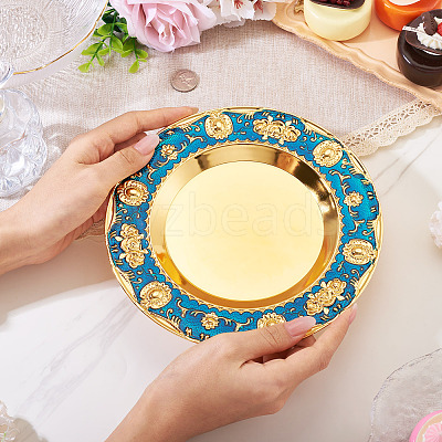 1Pc Iron Flat Round Display Panel for Fragrance Activity AJEW-MB0001-13A-1