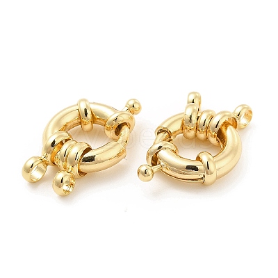 Brass Spring Ring Clasps KK-B062-10G-1