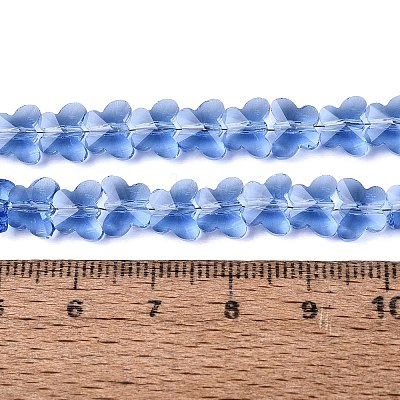 Transparent Glass Beads Strands GLAA-Q118-01A-B03-1