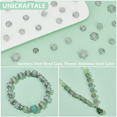 Stainless Steel Bead Caps STAS-UN0011-32P-1
