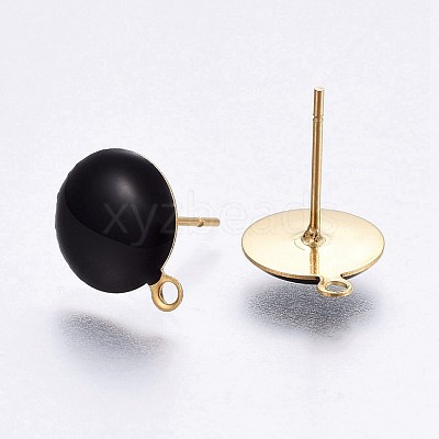 Ion Plating(IP) 304 Stainless Steel Stud Earring Findings STAS-P203-A02-02-1