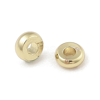 Rack Plating Brass Spacer Beads KK-A235-02G-02-1