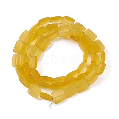 Transparent Frosted Glass Beads Strands FGLA-S001-01A-1