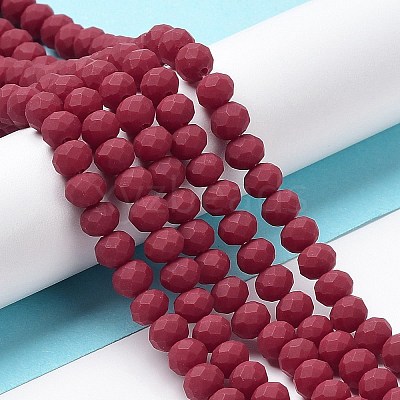 Glass Beads Strands EGLA-A034-P8mm-MD02-1