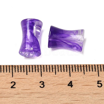 Transparent Acrylic Beads Gradient Effect OACR-Q193-01G-1