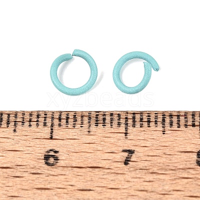 Spray Painted Iron Open Jump Rings IFIN-T017-04C-05-1