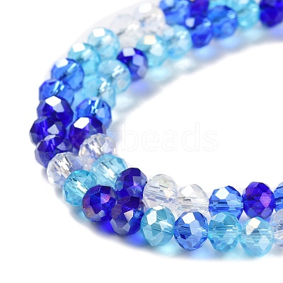 Glass Beads Strands EGLA-A034-M6mm-25-1