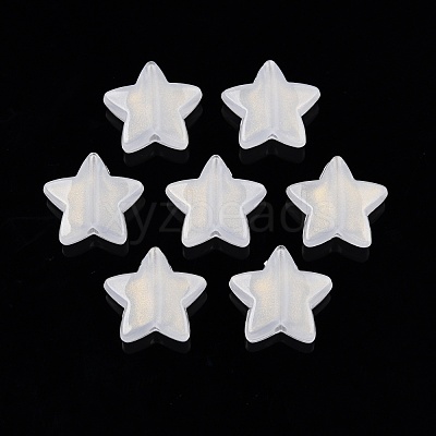 Opaque Acrylic with Glitter Powder Beads SACR-G024-15-1