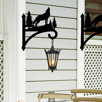Iron Hanging Plant Hanger Bracket HJEW-WH0095-020-1