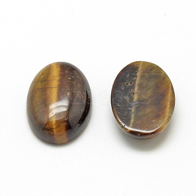 Natural Tiger Eye Cabochons X-G-R415-14x10-35-1