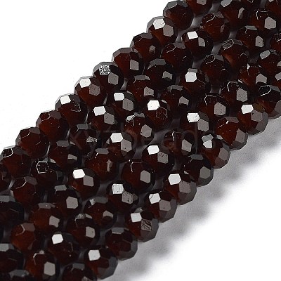Baking Paint Imitation Jade Glass Bead Strands DGLA-A034-J6MM-A11-1