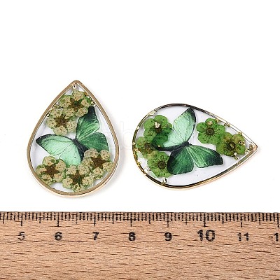 Transparent Epoxy Resin Pendants RESI-T059-20C-1