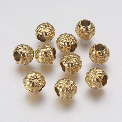 Ion Plating(IP) 304 Stainless Steel European Beads STAS-J022-014G-1