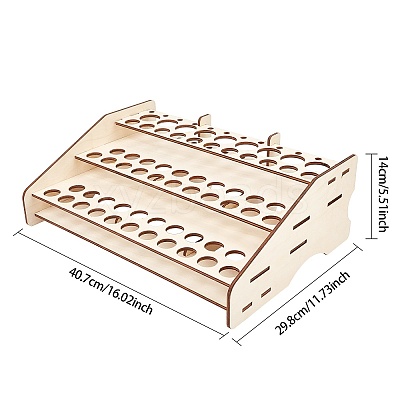 Basswood Leathercraft Tools Storage Rack ODIS-WH0008-12-1