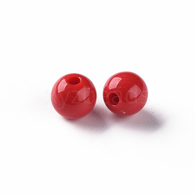 Opaque Acrylic Beads X-MACR-S370-C8mm-A14-1