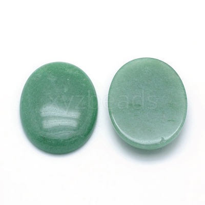 Natural Green Aventurine Cabochons X-G-P393-I06-1