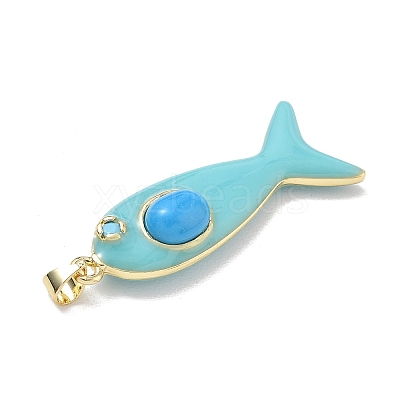 Ocean Dyed Synthetic Turquoise Pendants GG-CBA6980-12G-E-1
