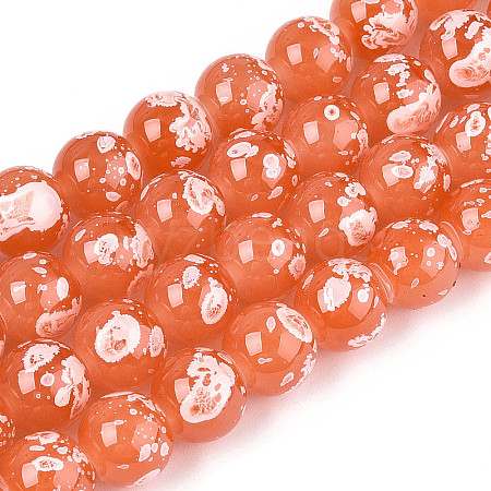 Baking Paint Glass Beads X1-DGLA-N015-10mm-04-1