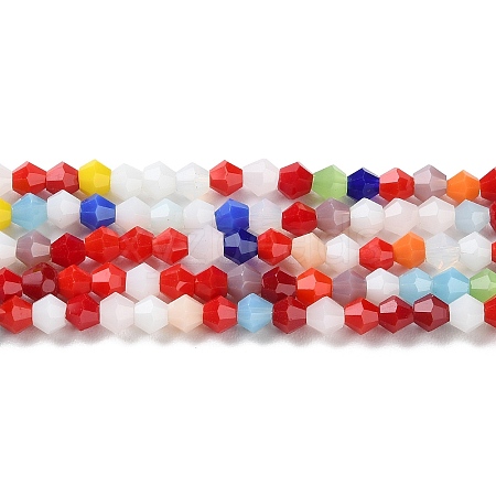 Opaque Solid Color Imitation Jade Glass Beads Strands LS-GLAA-F029-P4mm-16-1