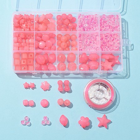 Mixed Shapes Imitation Jelly Acrylic Beads MACR-FS0001-29-1