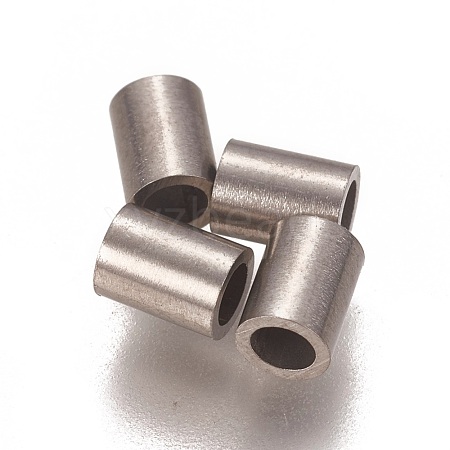 Tarnish Resistant 304 Stainless Steel Tube Beads STAS-L216-23C-P-1