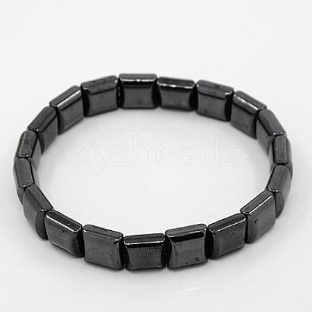 Fashionable Hematite Stretchy Bracelets BJEW-K007-09-1