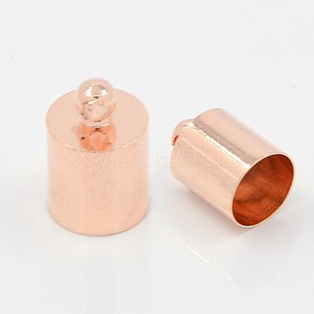 Brass Cord Ends KK-D219-11x7-RG-1