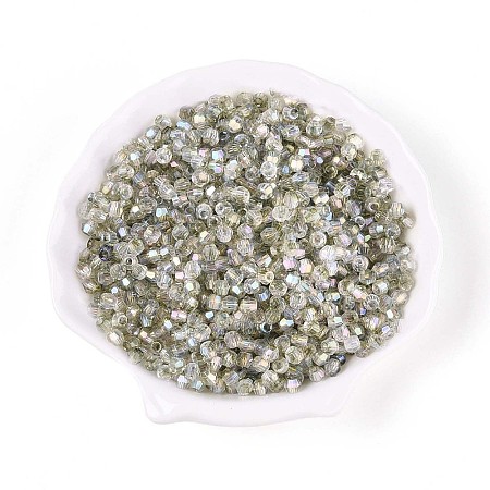 Transparent Spray Painted Glass Beads EGLA-N018-4mm-03-1