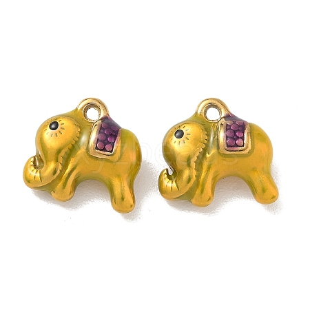 304 Stainless Steel Enamel Pendants STAS-L316-22G-08-1