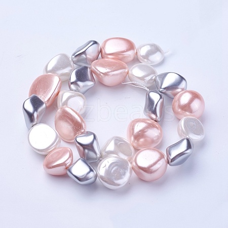 Shell Pearl Beads Strands BSHE-P030-02A-1