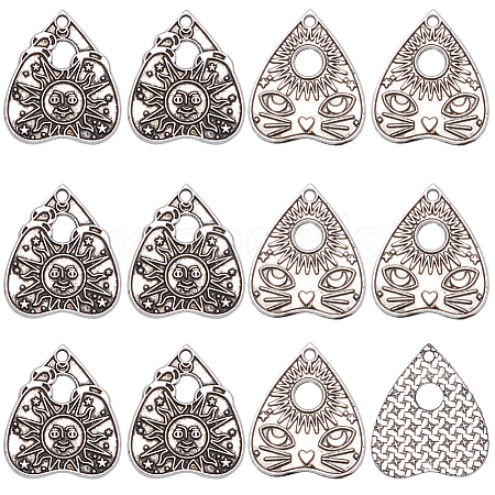 40PCS 2Style Tibetan Style Alloy Pendants FIND-SC0008-48-1