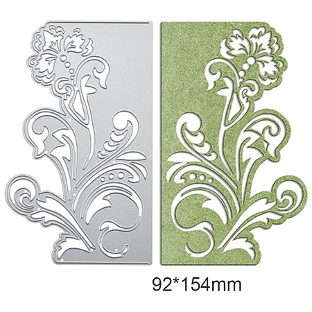 Floral Design Carbon Steel Cutting Dies Stencils DIY-WH0170-009-1