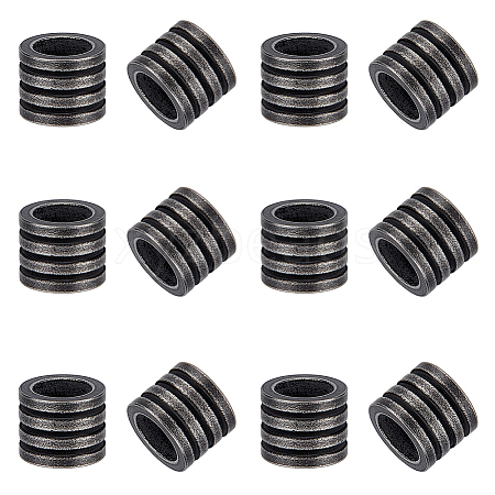 12Pcs 304 Stainless Steel European Beads STAS-UN0064-94AS-1