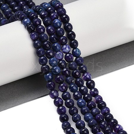 Natural Fire Crackle Agate Beads Strands G-C082-A01-34-1