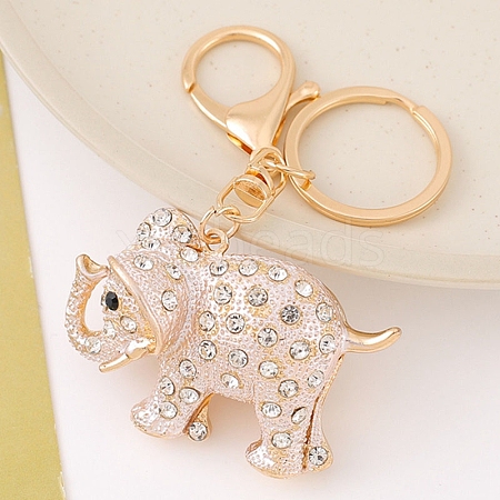 Alloy & Rhinestone Keychain for Women PW-WG33814-01-1