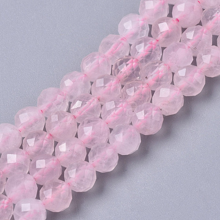 Natural Rose Quartz Beads Strands G-R465-10-1