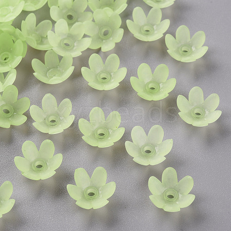 Frosted Acrylic Bead Caps MACR-S371-07A-728-1