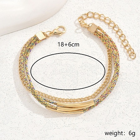 Shell Charm Multi-layer Rope Anklets for Women FX0912-1-1