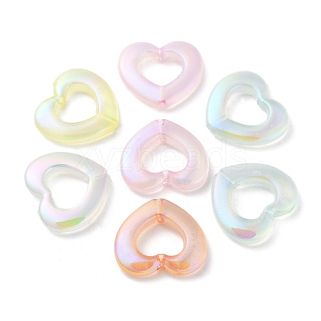 UV Plating Transparent Acrylic Beads OACR-Z013-09-1
